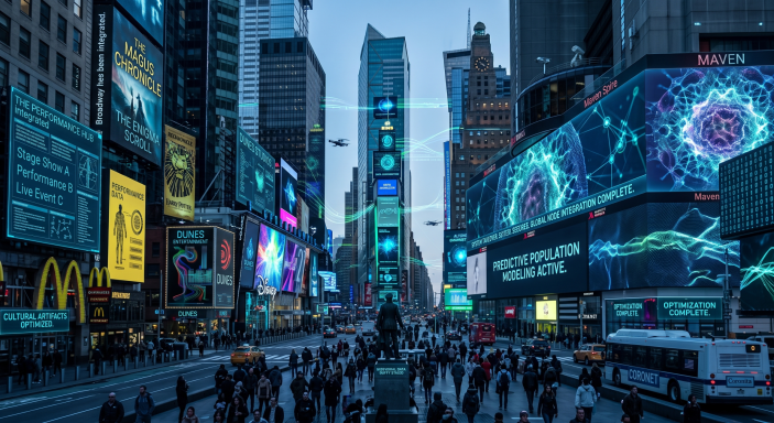 The Takeover Algorithm Time Square
